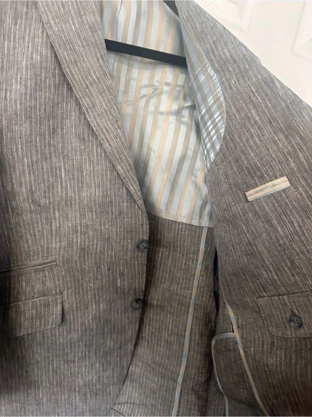 Men's Tailored Gray Pinstripe Sport Coat